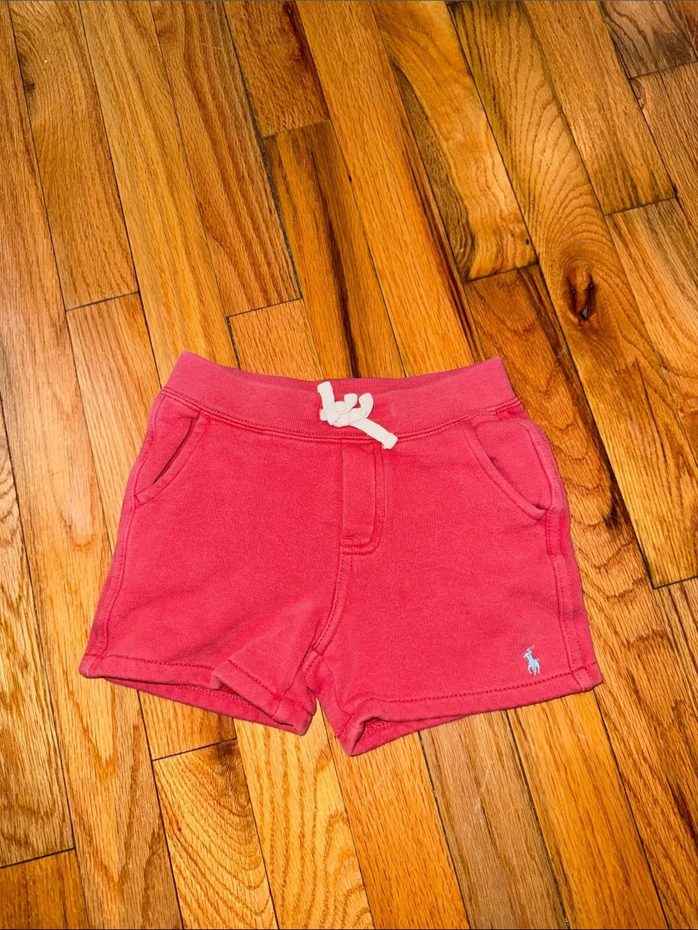 Ralph Lauren Girls Coral Drawstring Jersey Shorts